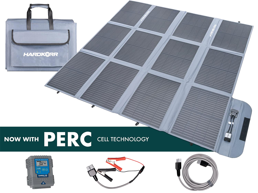 HARDKORR 300w Portable Solar Blanket with 20A Smart Solar Regulator (Each) - HKPSOLBL300